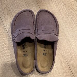 Birkenstock Naples Wrapped Suede Clog